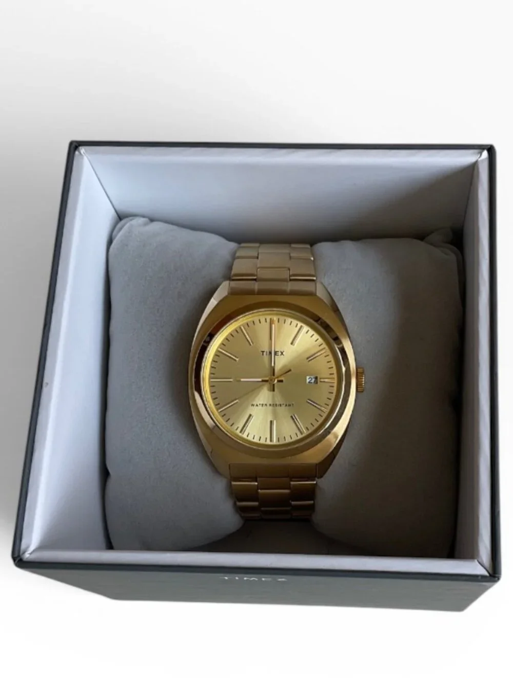 Timex Milano XL 38mm Gold Watch NWOT Box